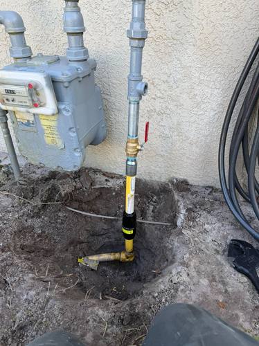 Gas Line Installation at Meter in Ruskin, FL by Bay Pro Plumbing